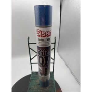 Siser Sparkle™ Heat Transfer Vinyl For T-Shirts 11.8" Roll Cornflower Blue NIP